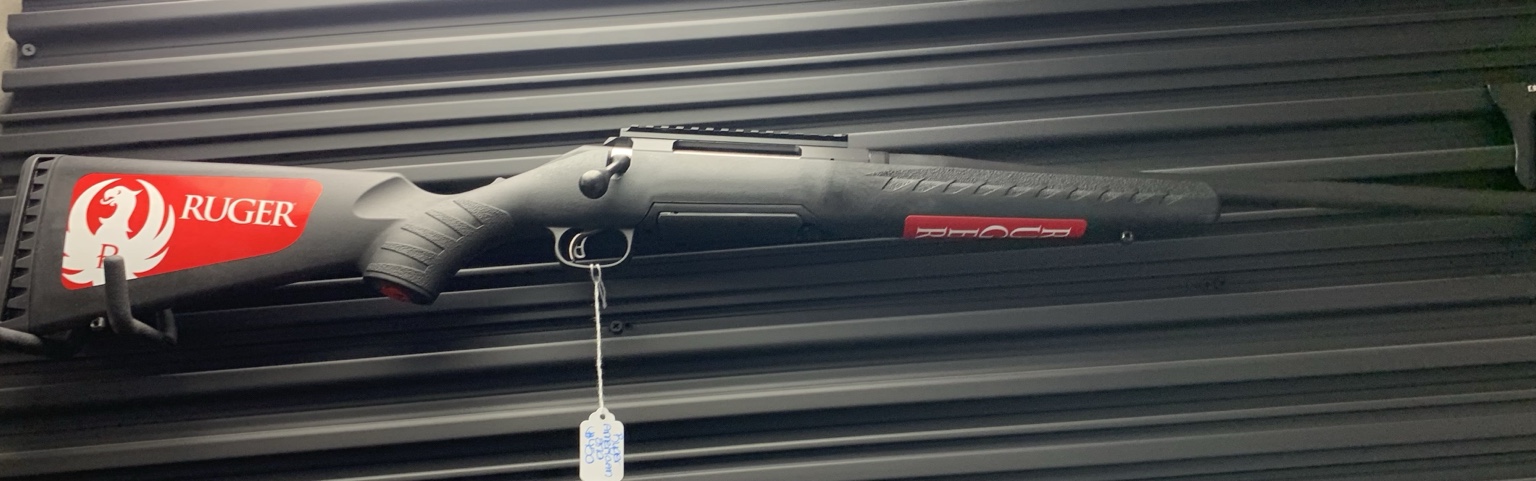 Ruger rifle displayed on wall